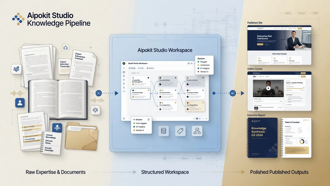 From knowledge to published output